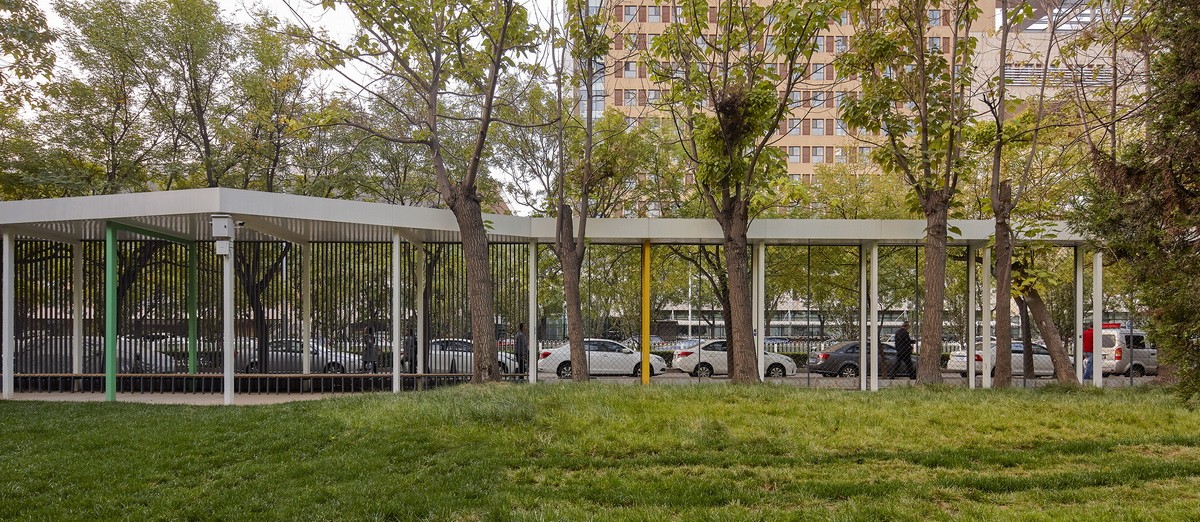 学校景观改造设计后通透的游廊