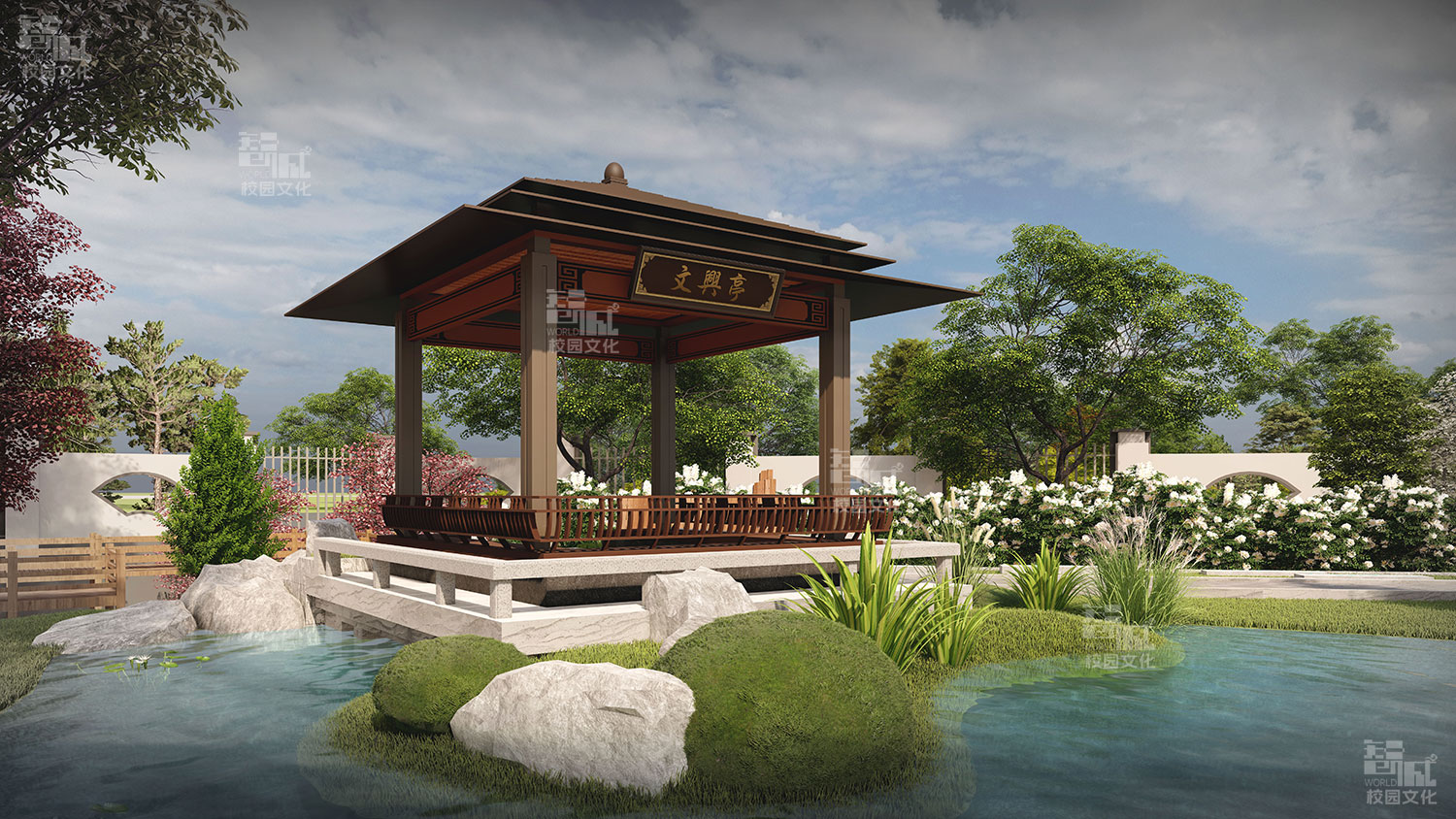 甘肃张掖中学中华文明园建设设计效果图 甘肃张掖中学中华文明园建设设计效果图