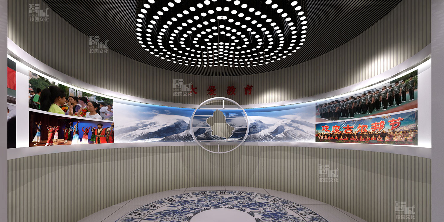 山东潍坊中学校史博物馆建设设计效果图